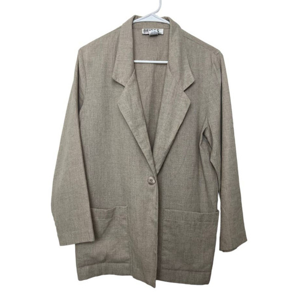Briggs New York Vintage One Button Blazer Size 8 Petite - Picture 1 of 4
